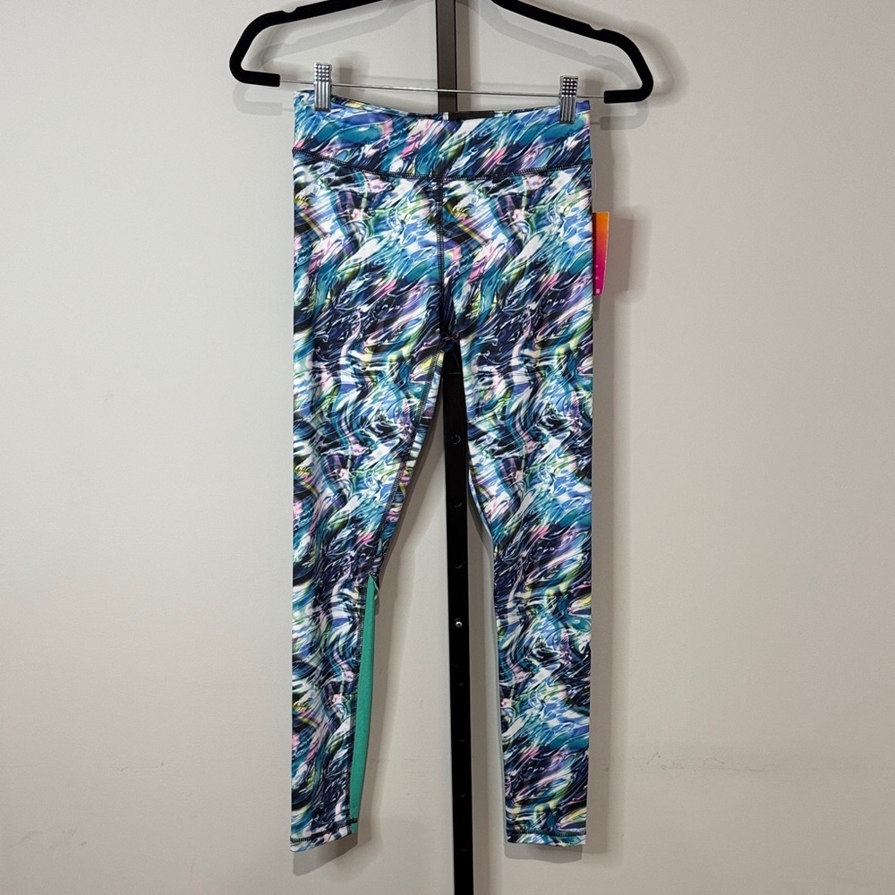 Kohl's FLX Multicolor “Oil Spill” Leggings Small S New NWT